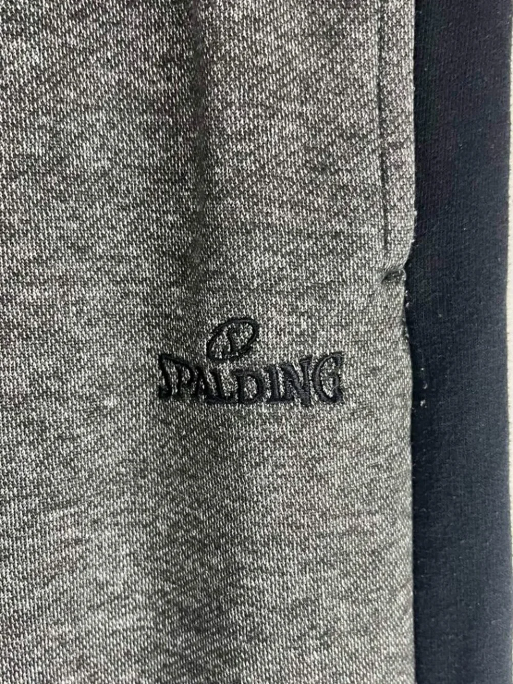 GUC Spalding Sweatpants Mens Gray Fleece Drawstring Joggers Size L